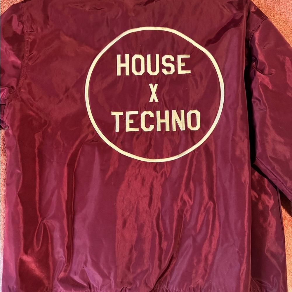 Maroon Bomber Jacket - image 2